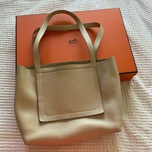 Authentic Hermes Cabasellier 31 craie